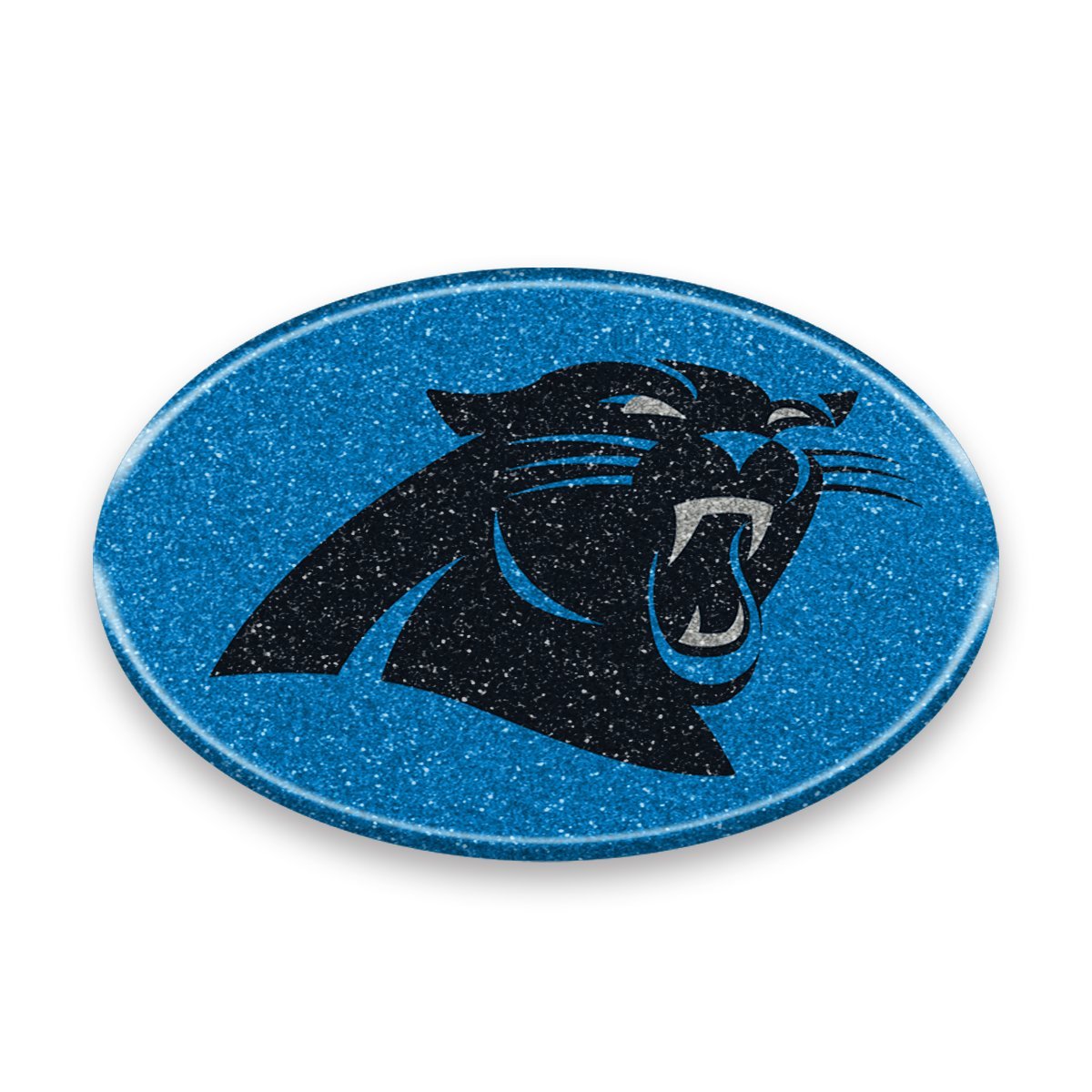 NFL Carolina Panthers Color Bling Emblem, 4" x 4", Blue