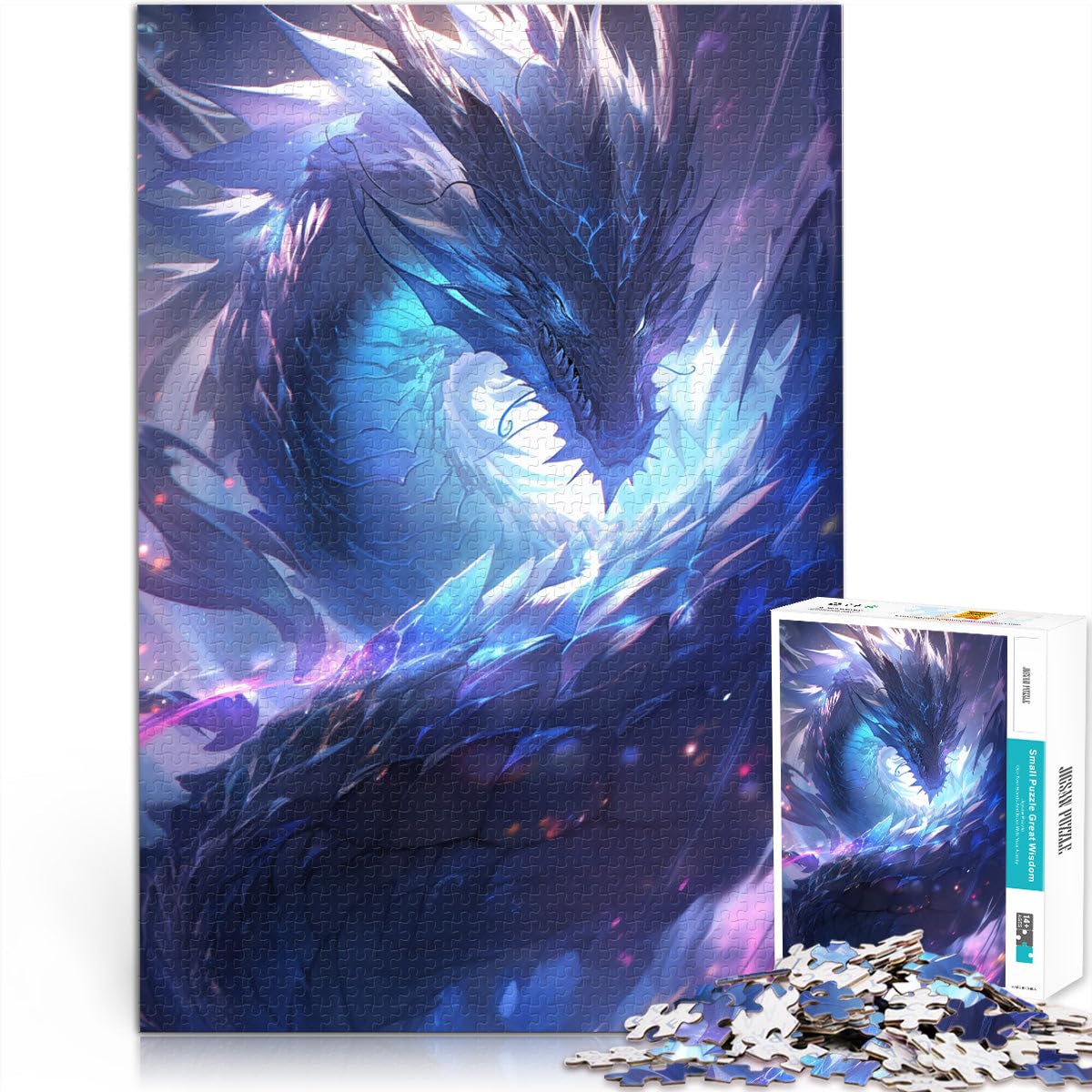 1000 Pieces Jigsaw Puzzles for Adults Anime Art Dragon Home Decoration Jigsaw Puzzles 50x70cm Stress Reliever Difficult Challenge — image 1