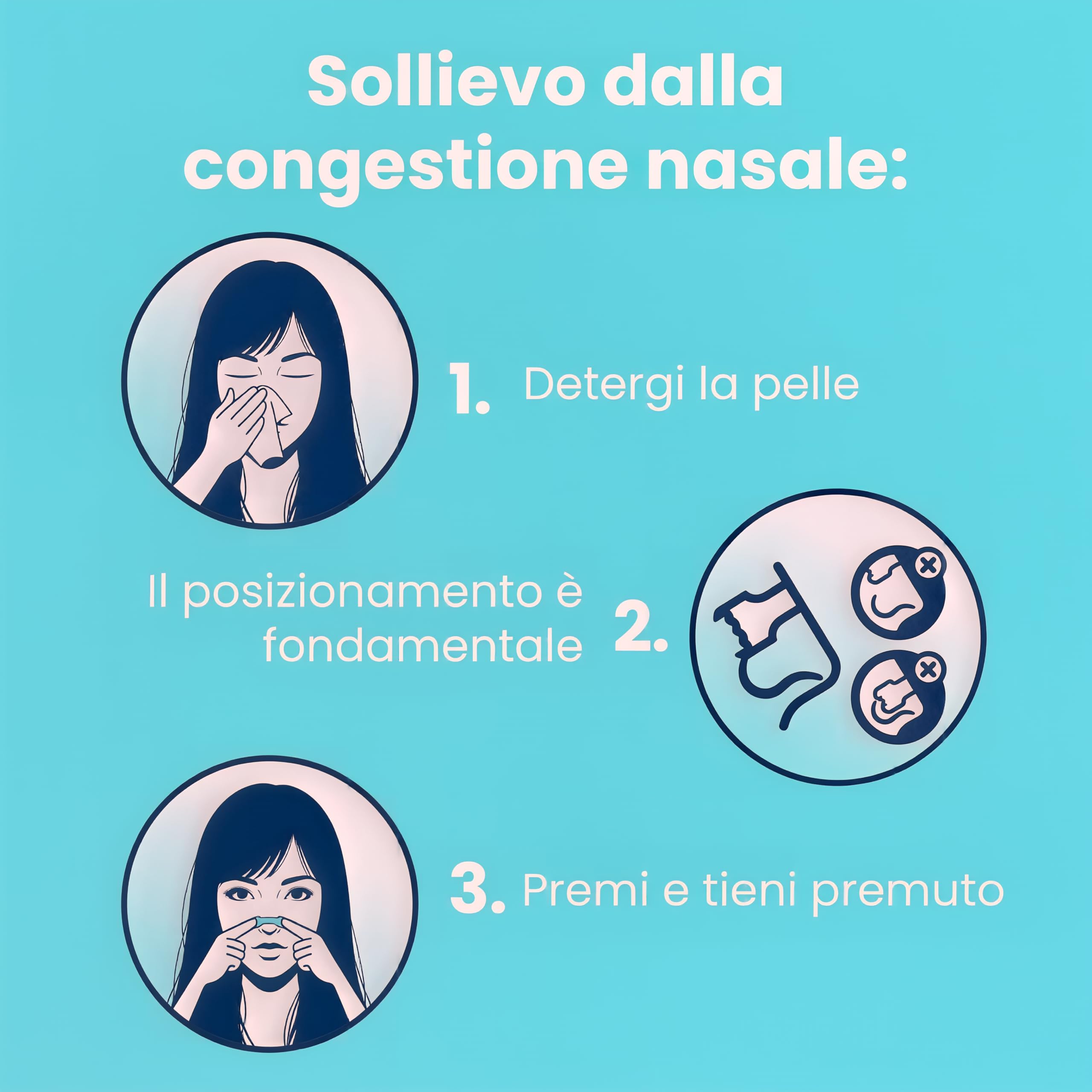 Breathe Right Cerottini Nasali Respira Bene Trasparenti Grandi, 30 cerottini