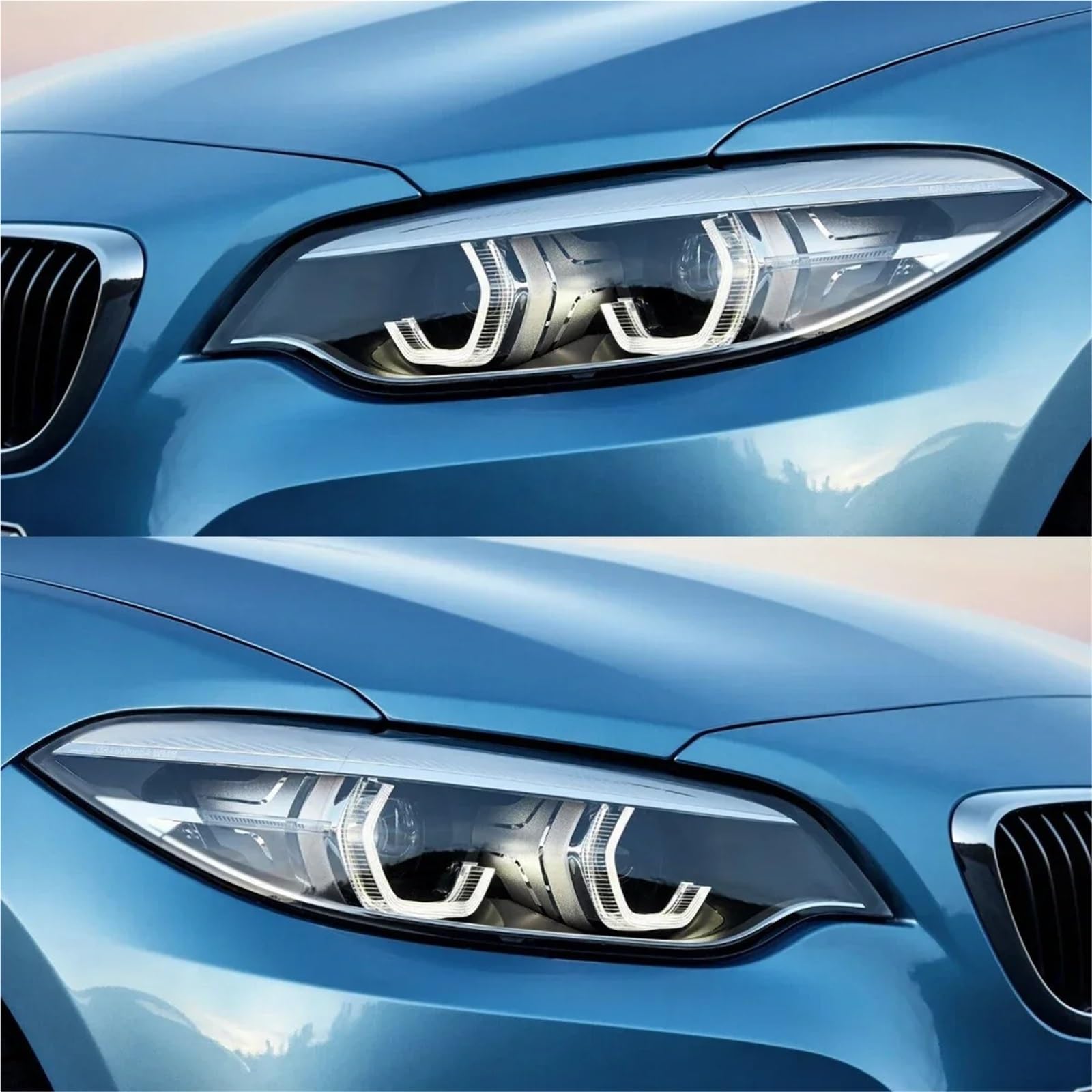 Per BMW F22 Per M2 Serie 2 2014-2019 Lente Faro Anteriore Sinistro E Destro Paralume Lampada Faro Paralume Della Lampada Del Faro Copertura In Vetro Auto Lente Fari Paralume