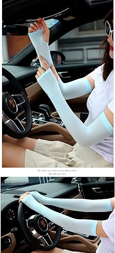 Miniatura 9 de Mangas de brazo, mangas de hielo con protección UV solar para conducción, ciclismo, golf, baloncesto, refrigeración