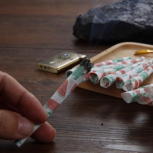 Miniatura 7 de Ornate Ocean Paquete de 50 conos preenrollados con sabor a conos preenrollados, conos pre-enrollados con puntas, papel de liar, mini pala de metal