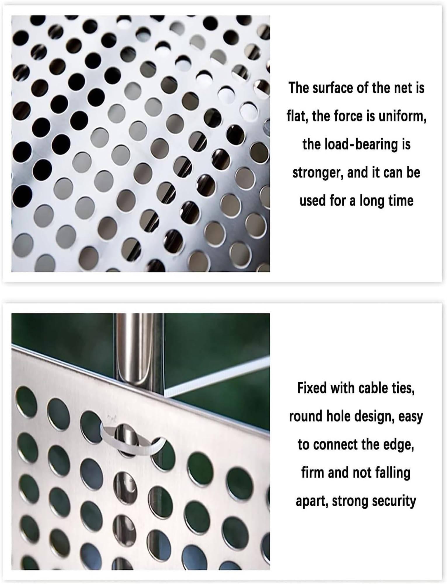 Piastra metallica perforata in acciaio inossidabile 304 - Rete per gatti da balcone anticaduta, griglia decorativa per finestre, soluzione di sicurezza industriale sostenibile (10 x 700 cm)