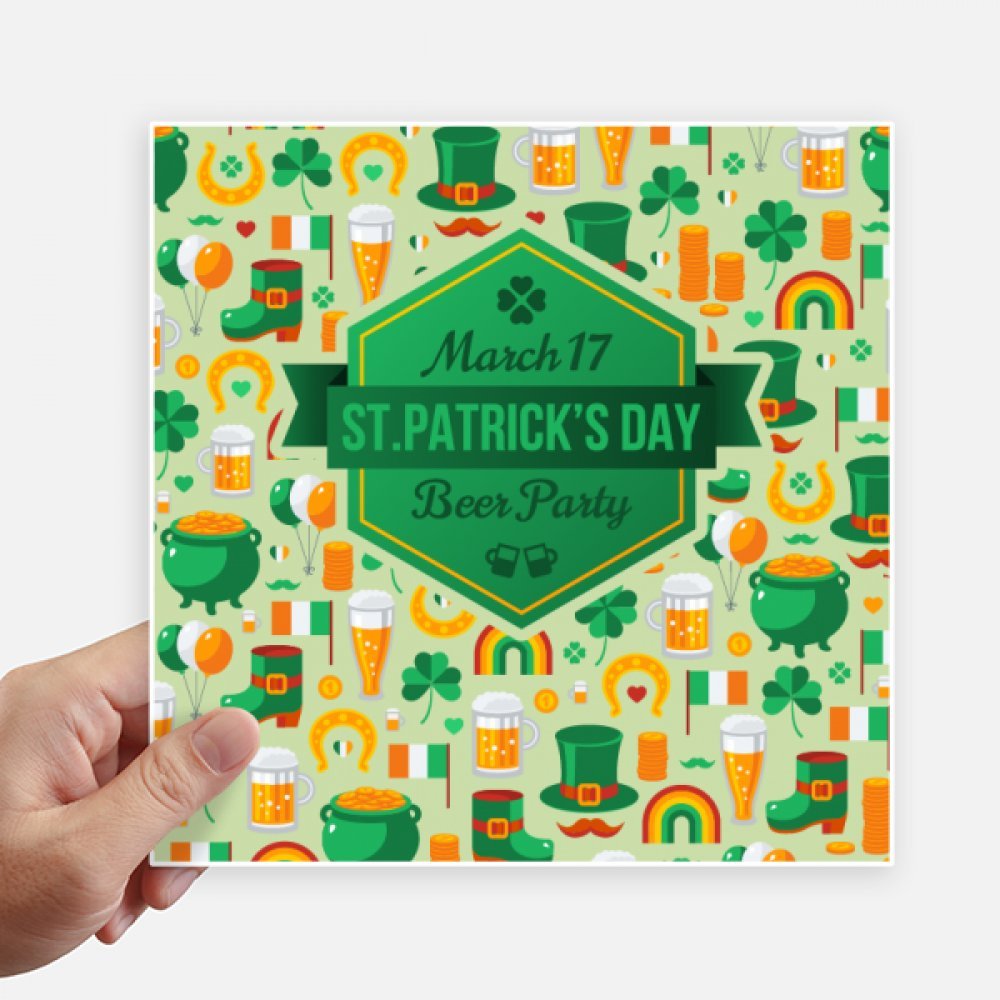 Sticker St.Patrick's Day pour ordinateur portable et moto déco irlandaise