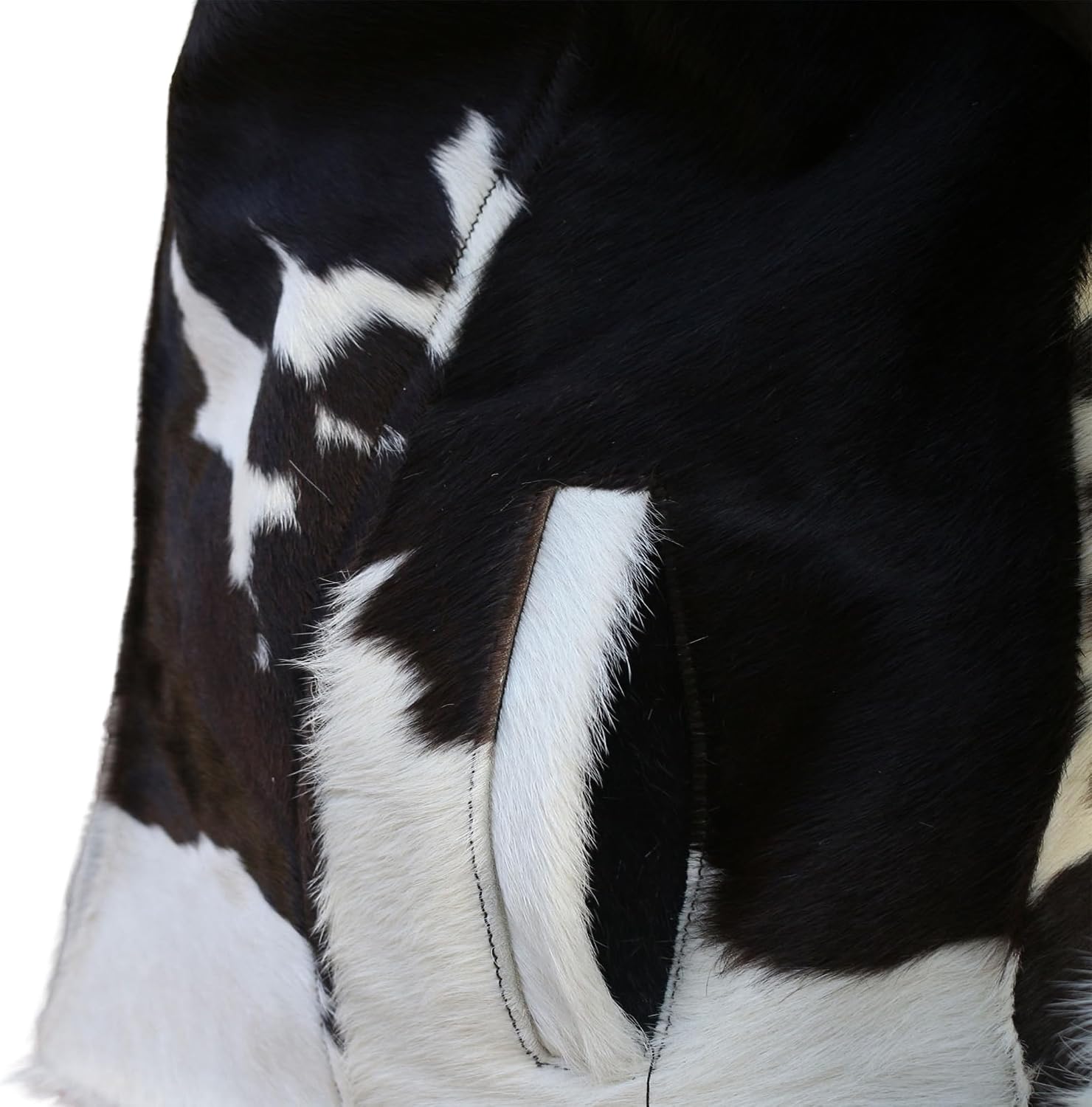 Cowhide Jacket for Mens Natural Hair on Leather Jacket Cow skin Print Pony Skin Coat Outerwear