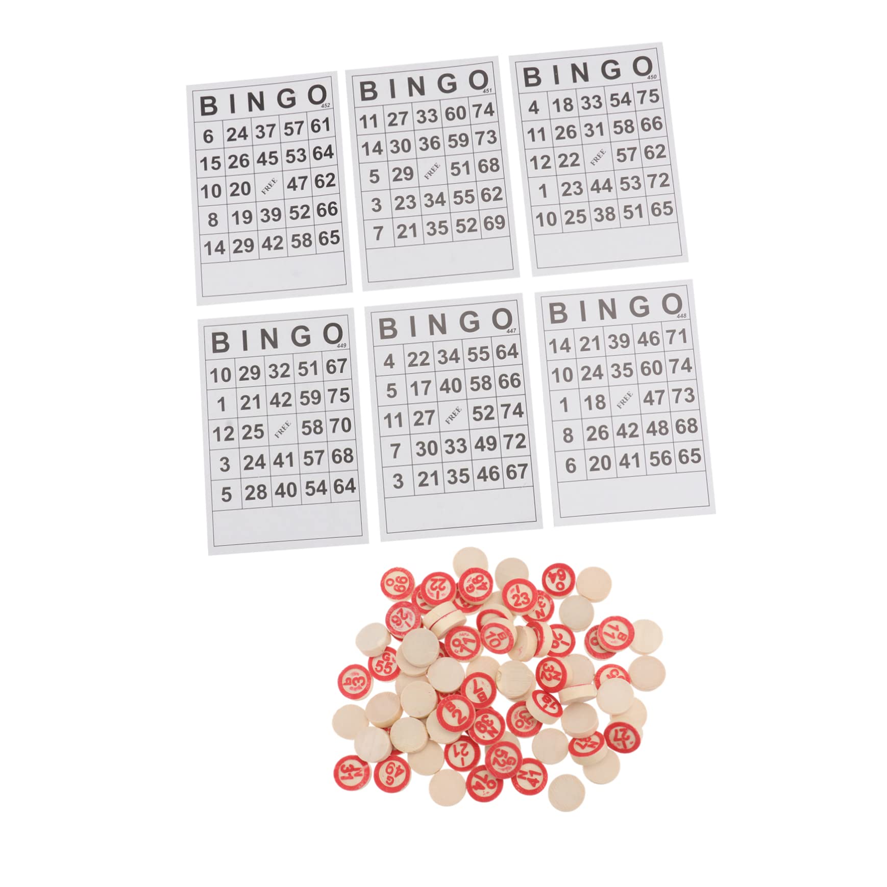 CANIGHT 1 Set Bingo Game Children Toys Kids Educational Toys Squiz Toys Russia Tambola Game Russian Family Bingo Game Russian Board Games Paper White Russian Bingo Game Bingo Chess