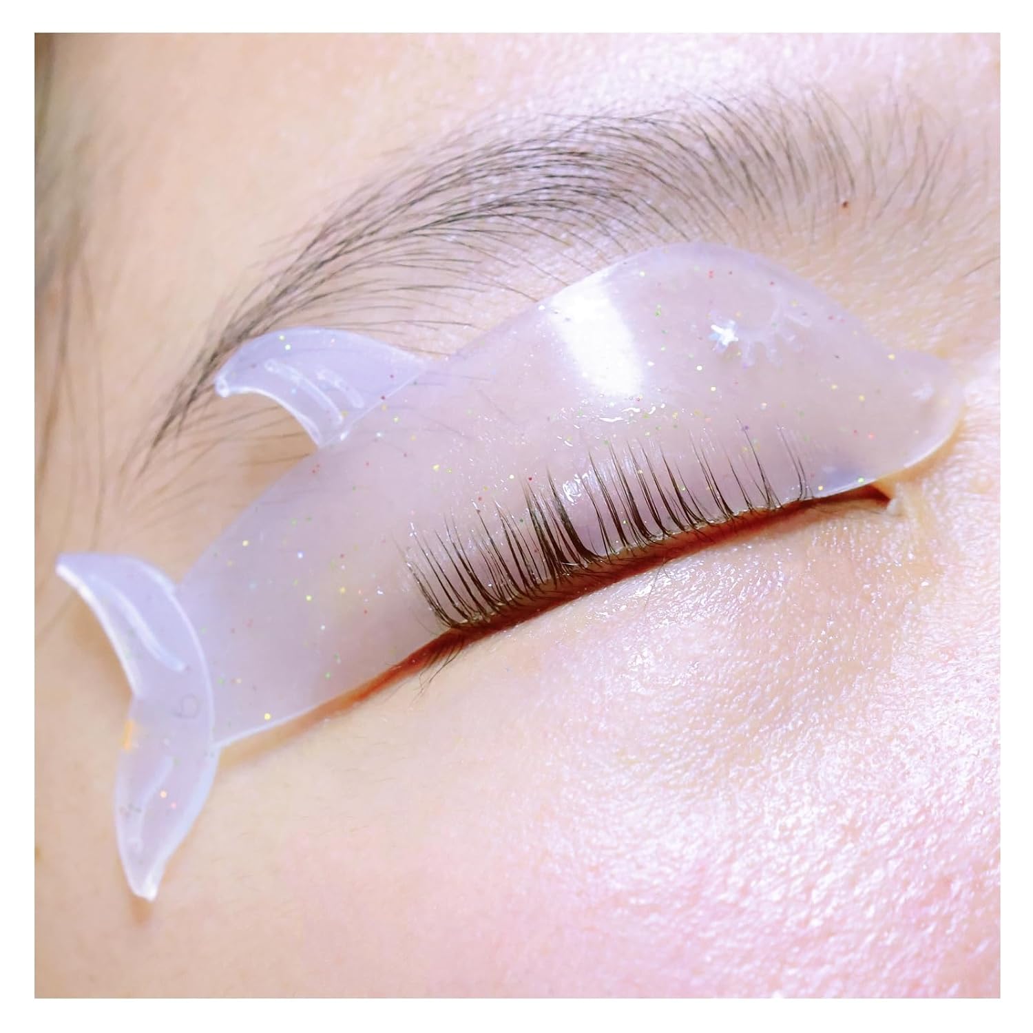 Korean Lash Lift Shields Asian Flat Shields 1mm Thin Lash Lift Pad For NO.1 Perm Soften EyeLash Laminaiton Shield For Salon Usage Flatter Rods For Perming Lashes Thoroughly (Clear)