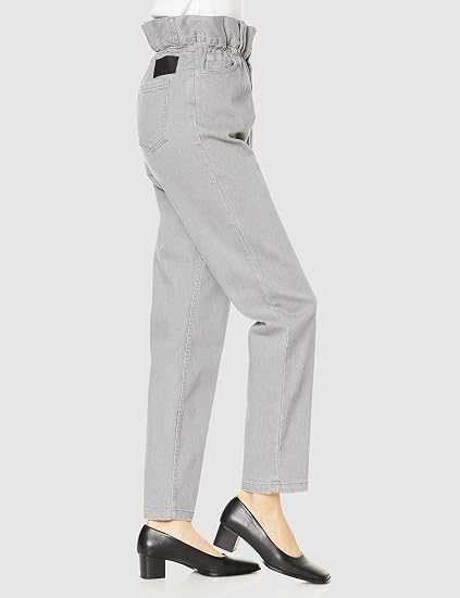Amazon | [コエル] ウエストフリルデニムパンツ | ジーンズ 通販