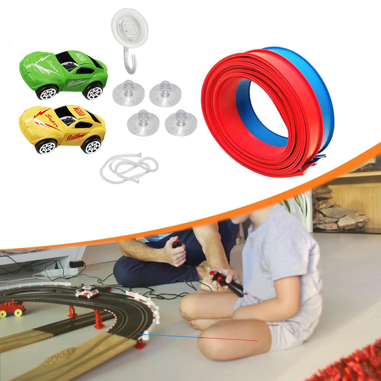 Pista Flexible con Ventosas Fuertes para Niños Y Niñas a Partir de 3 años