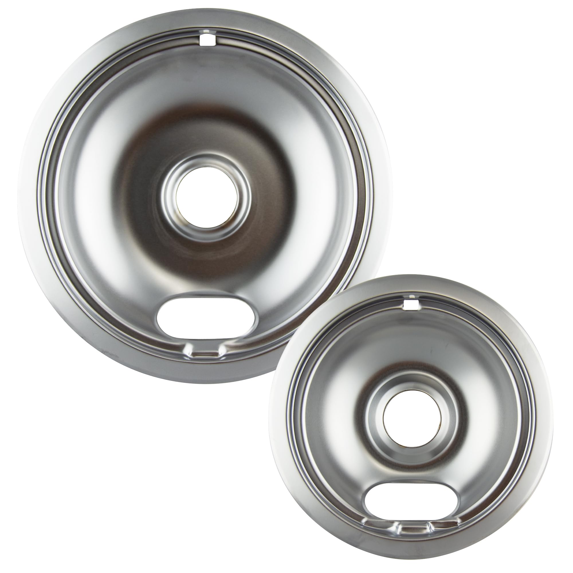 Range Kleen12782XCD5 Style A Chrome Drip Pans, 6" and 8" - 2 Count (Pack of 1)