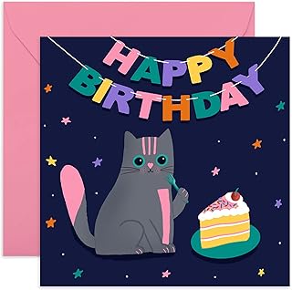 Central 23 - Cute Birthday Cards for Kids - 'Happy Birthday' - Blank Greeting Cards for Him - Sweet Birthday Cards for Women - Birthday Card for Kids - Comes with fun Stickers