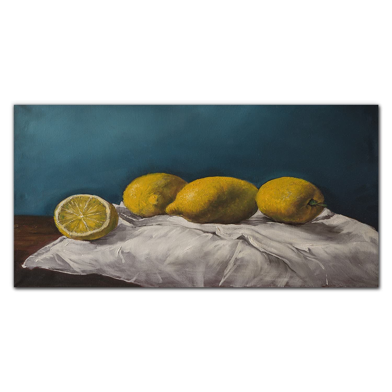 Crédence de cuisine Coloray fond de hotte en verre fruits au citron pour une ambiance fraîche