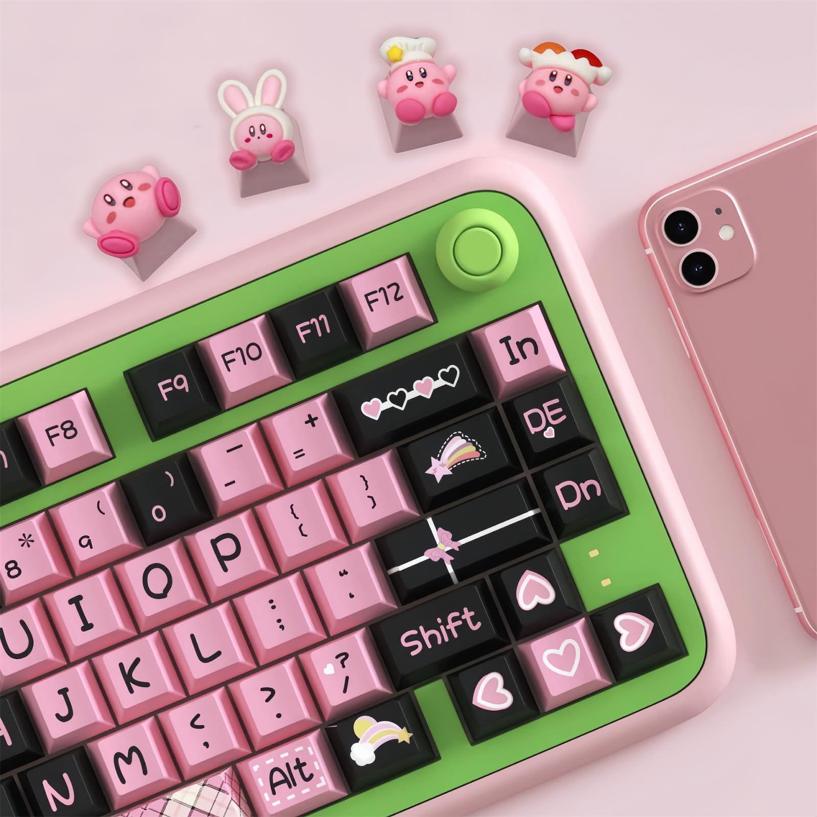 Amazon.com: ZMX Lindas teclas de anime, teclas PBT hechas a mano