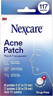 Nexcare™ Thin and Transparent Acne Patch BA-117, 3x15x12mm+3x24x10mm, 30 Pack/Case | Shipper Unit
