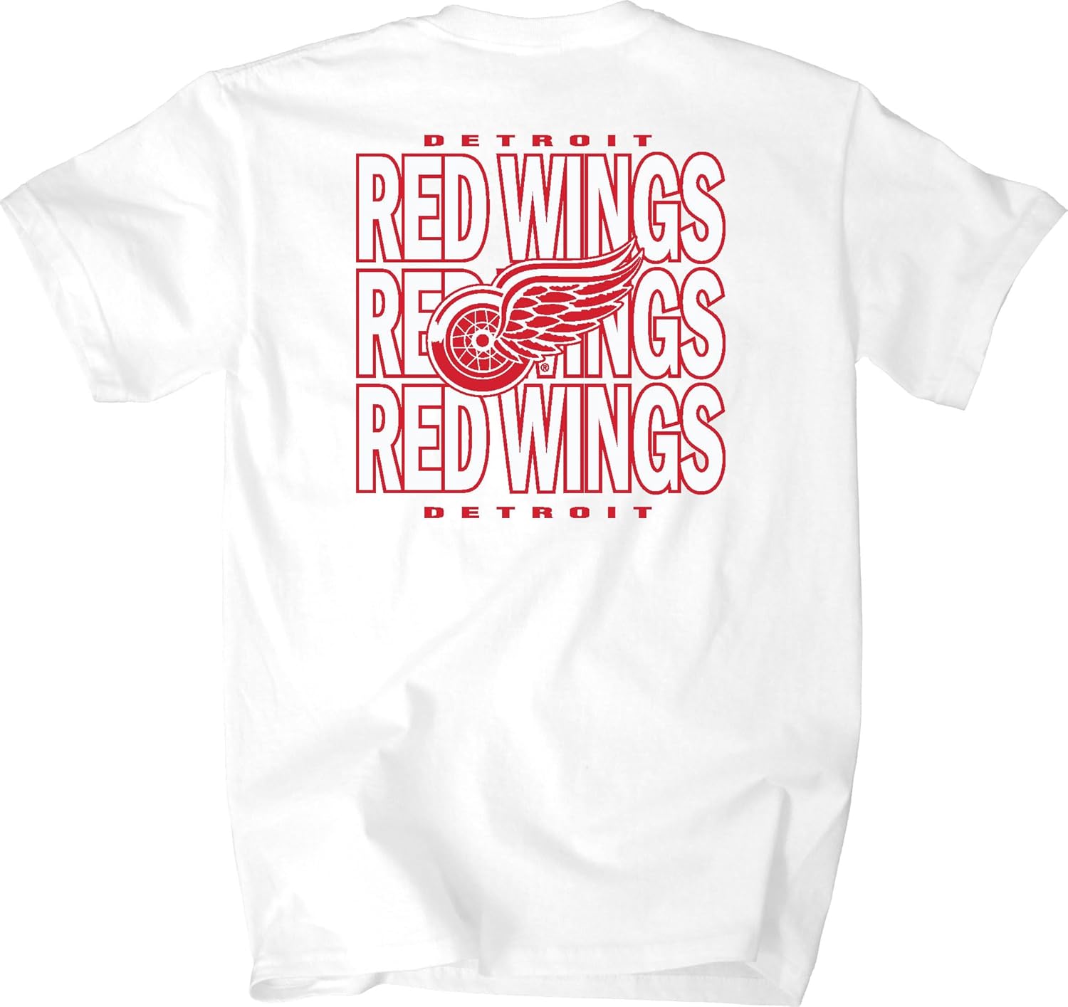 Blue 84 NHL Officially Licensed T-Shirt Front/Back Curl White - Image 5