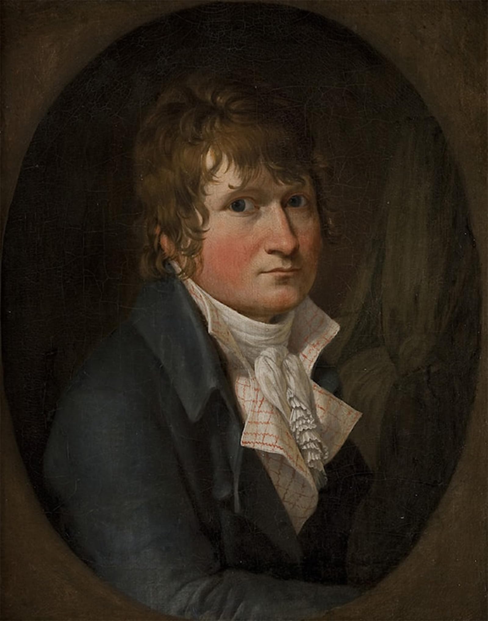 SERENDIPITP Vintage Picture Print on Canvas Wall Art Poster Self Portrait aged Christoffer Wilhelm Eckersberg Artwork Print Poster for Wall Decor 60x90cm
