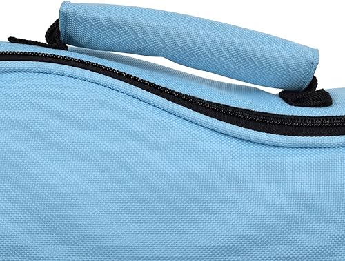 Miniatura 137 de CLOUDMUSIC Funda para ukelele - Mochila acolchada para soprano de 21 pulgadas (soprano, bordado de flores de pavo real azul)