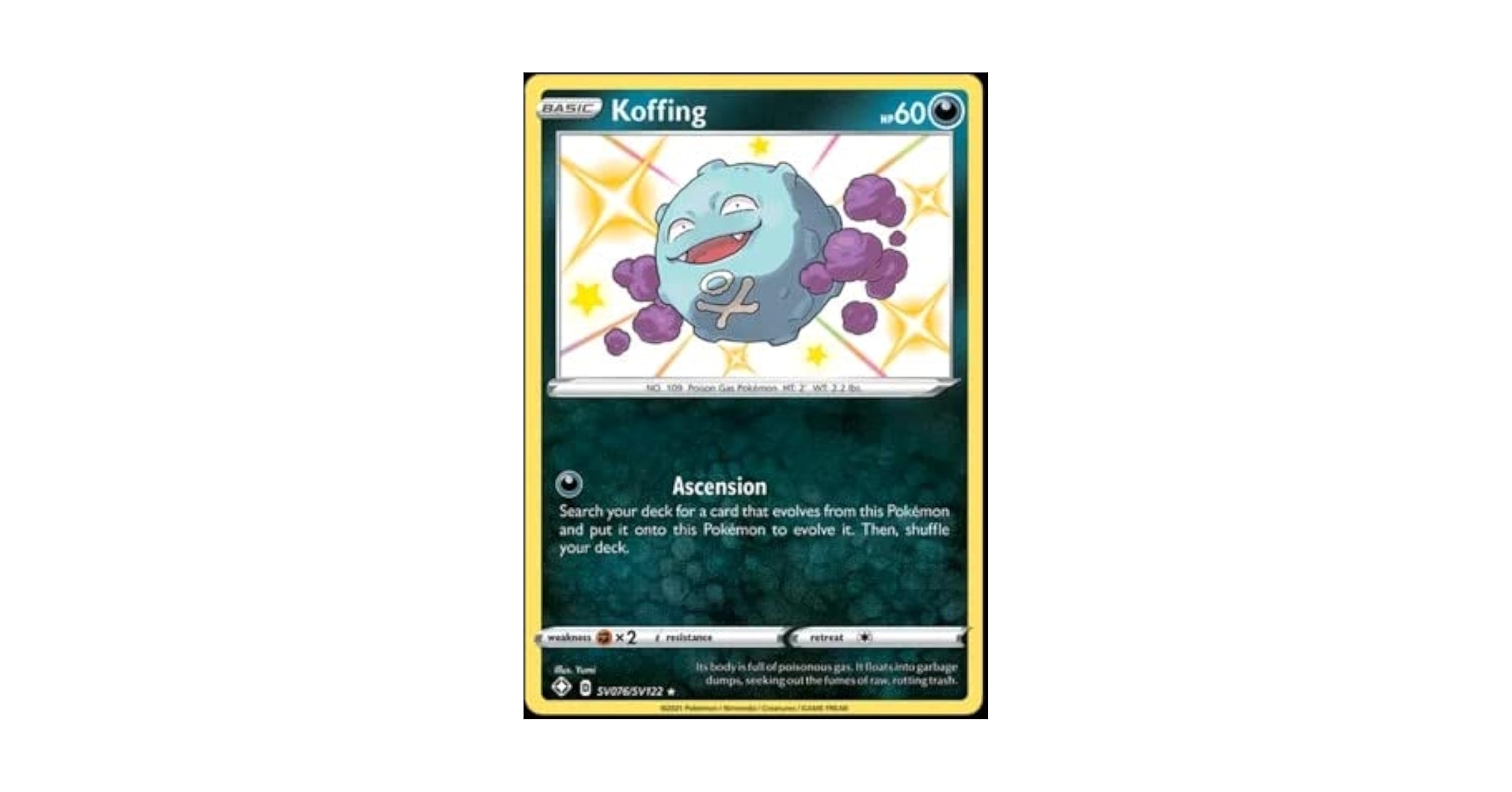 Pokemon - Koffing SV076/SV122 - Shining Fates - Shiny Vault