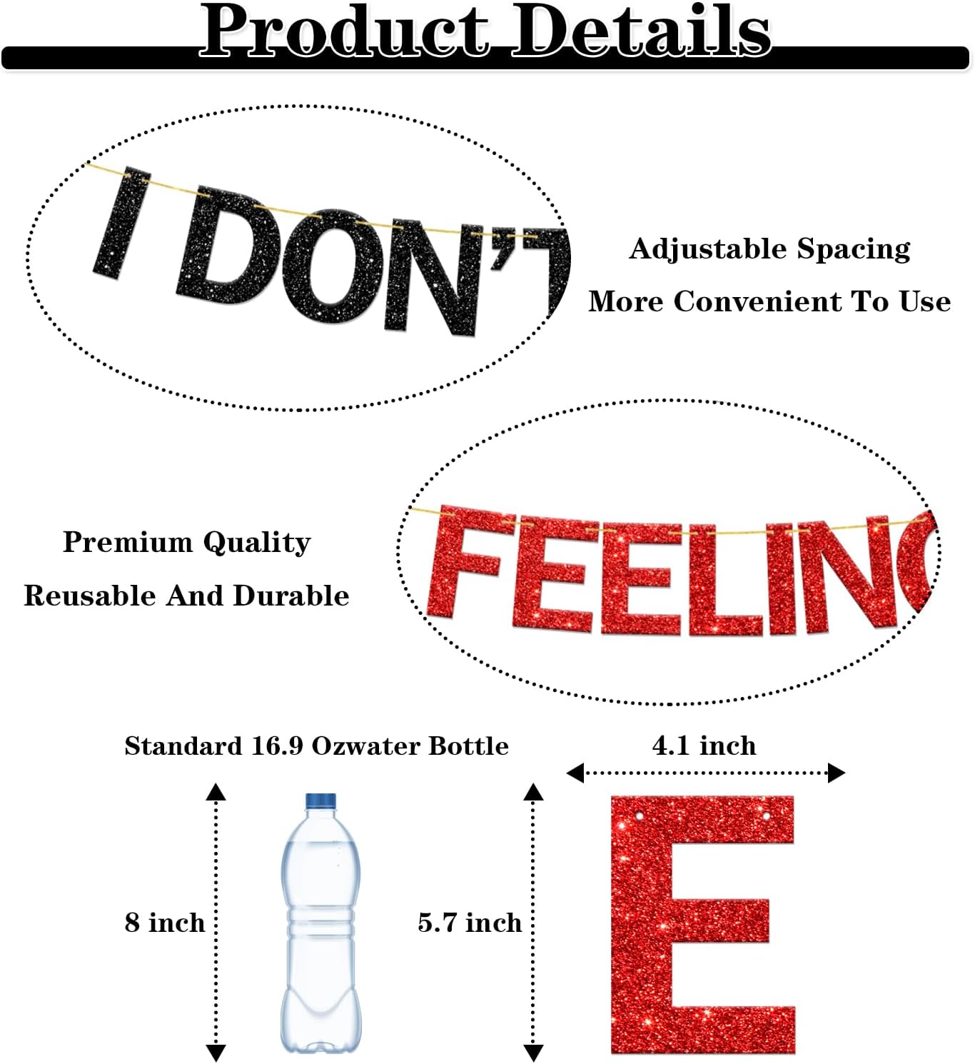I'm Feeling 22 Banner I Don't Know About You But I'm Feeling 22 Banner 22nd Birthday Party Decorations Cheers to 22 Years Old Anniversary Party Supplies Glitter Red Black