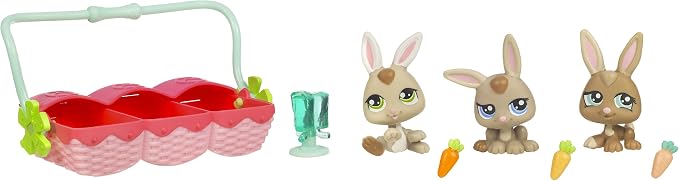 Triplés Littlest Pet Shop Oursons - 1554, 1555, 1556 - Figurines Occasion