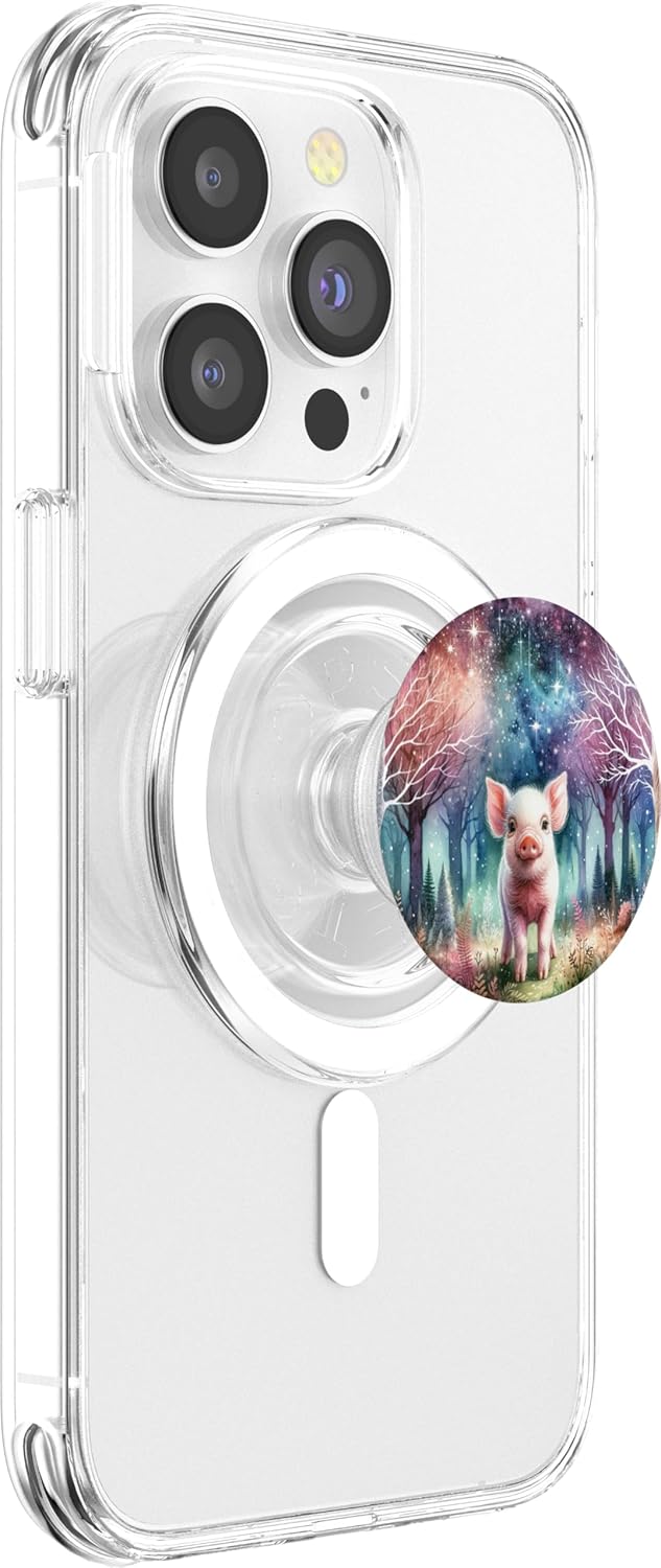 cute baby pig design for pig lover and pig PopSockets MagSafe PopGrip for iPhone