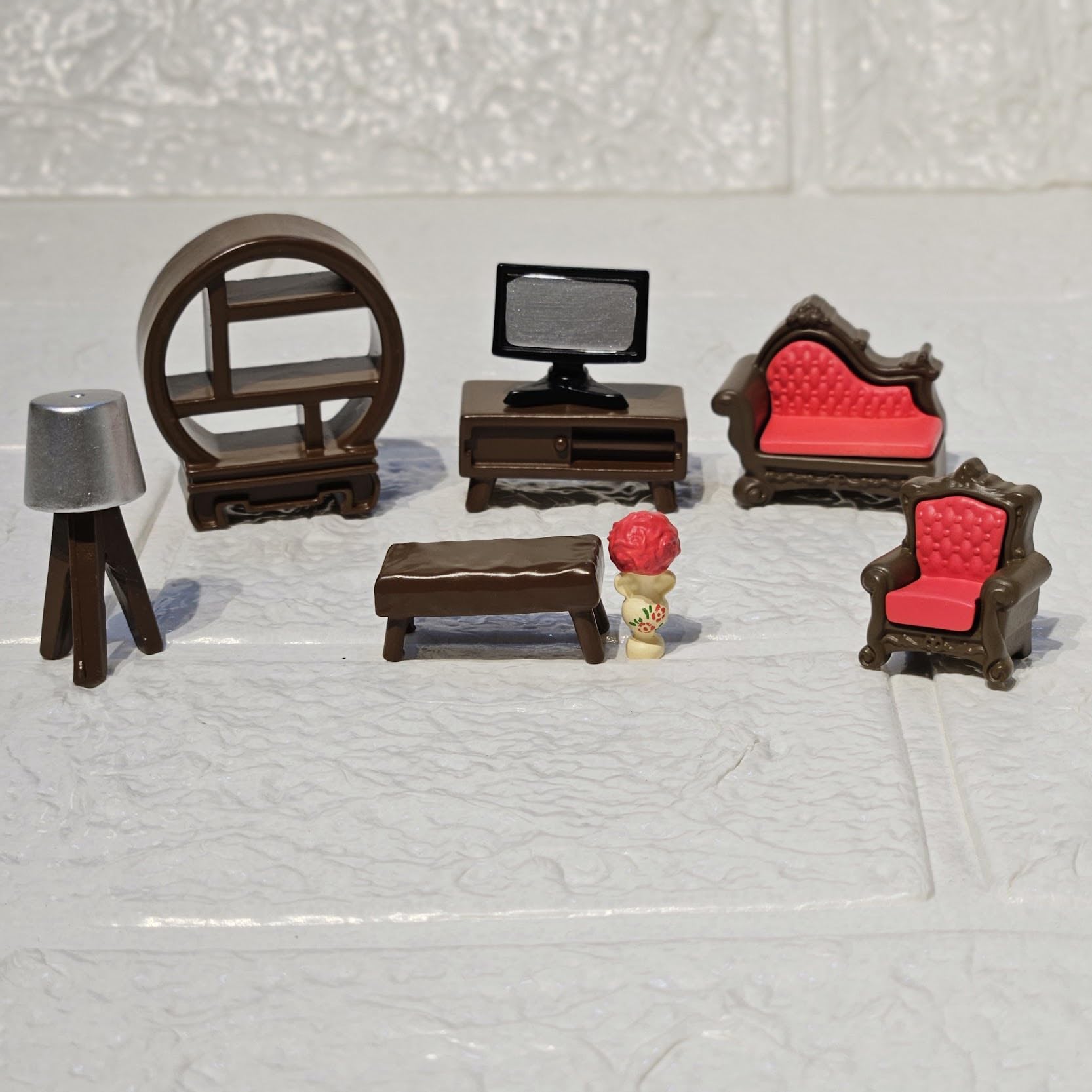 Miniature Dollhouse Furniture Set of 8, Resin Mini Decor for Fairy Garden, Terrarium, Bonsai, Home Tabletop & Dollhouse Setup-image-35