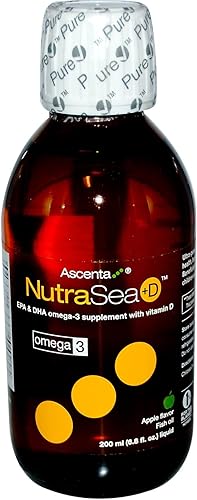 NutraseaD Omega-3  Vitamina D  Crisp Apple 68 fl oz 68fl oz Aceite de pescado líquido