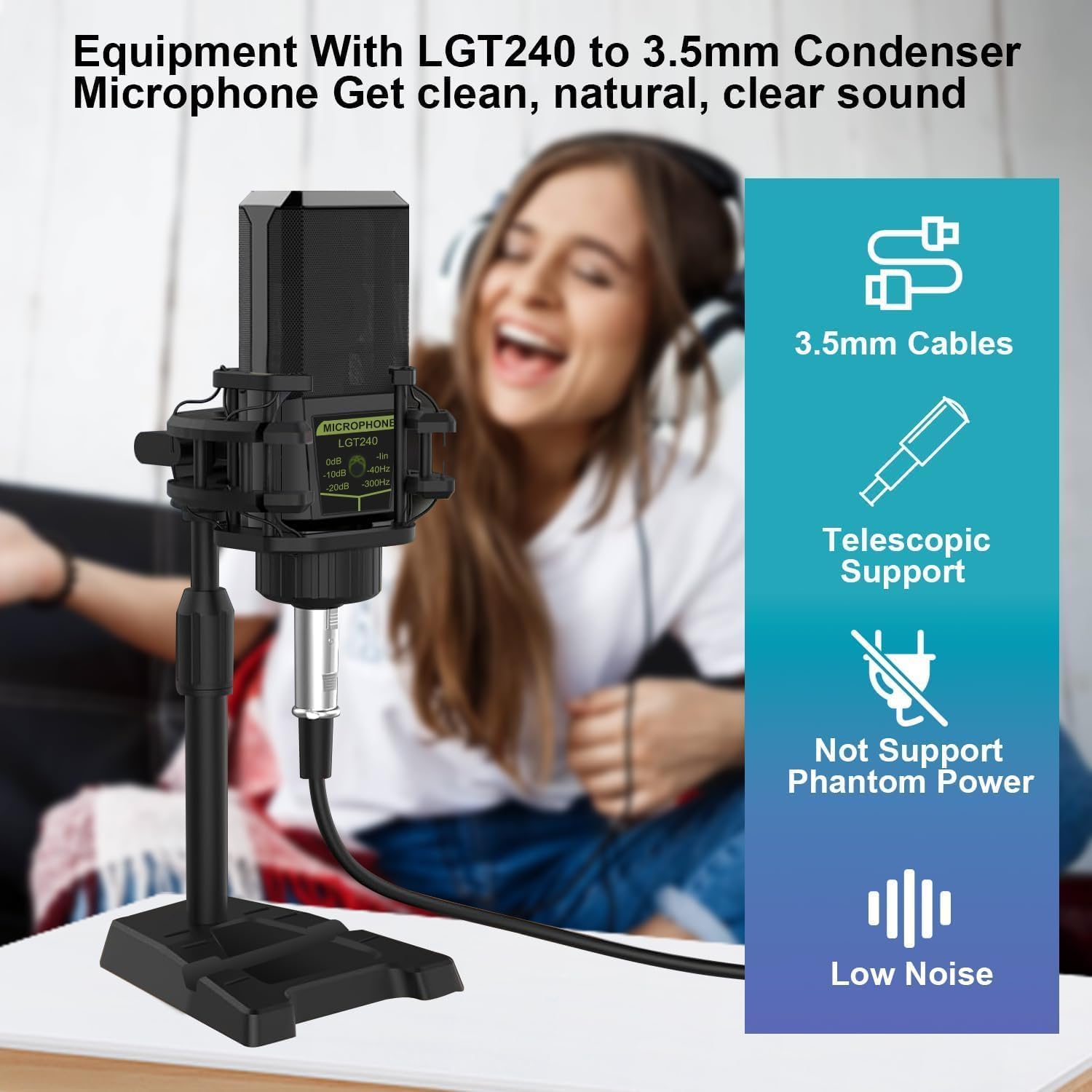 F998 Podcast Equipment Bundle, Audio Interface & BM888 Recording Studio Microphone, Professional Live Sound Card w/Dj Mixer Effects & Voice Changer for Live Streaming Gaming YouTube TikTok