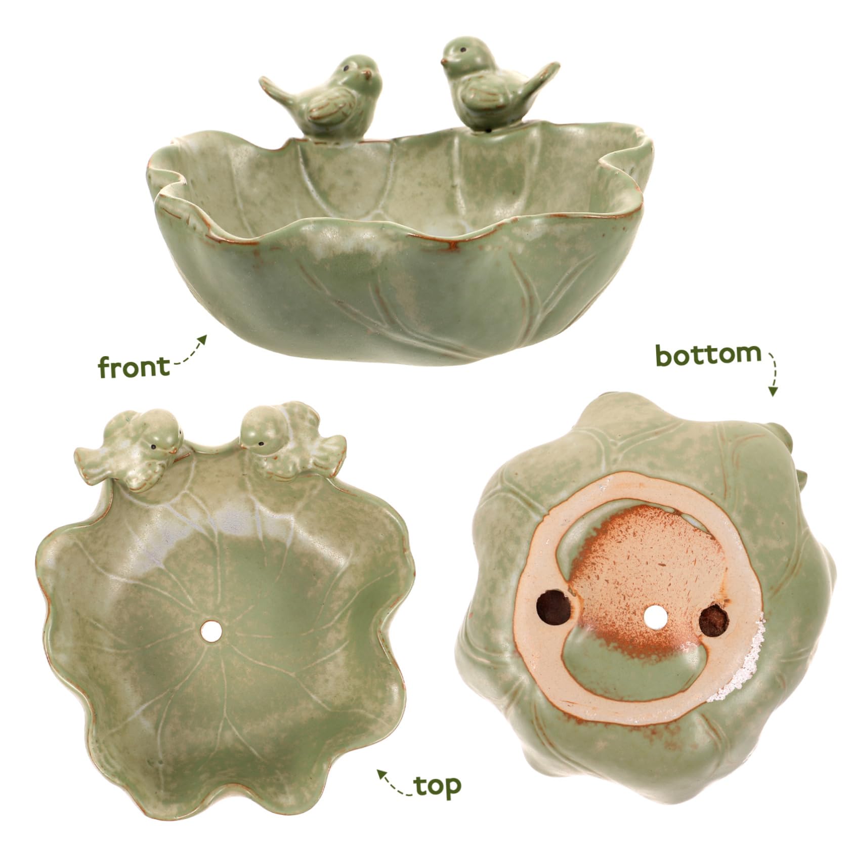 Mipcase Ceramiczna Doniczka na Sukulenty Mini Dekoracyjna Doniczka na Kwiaty Ogród Ceramika Mała Doniczka Wystrój Domu