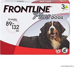 FRONTLINE Plus Flea and Tick Treatment for Dogs (Extra Large Dog, 89-132 Pounds)