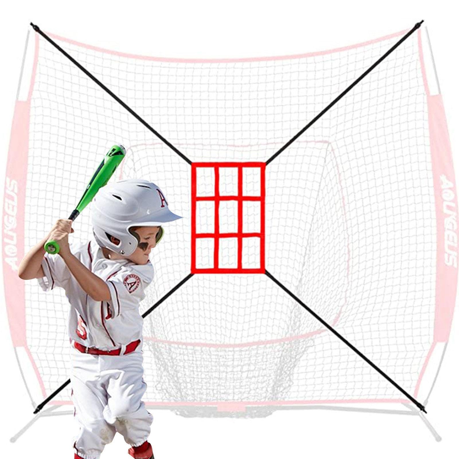 Filet d'entraînement de baseball avec cadre multisport