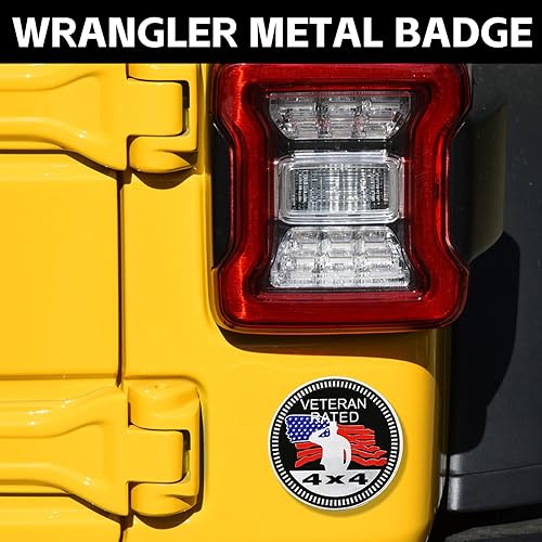 Miniatura 7 de Insignia de veterano con calificación para automóvil, 4 x 4, calcomanías de insignia de automóvil automotriz, calcomanías redondas de metal 3D,