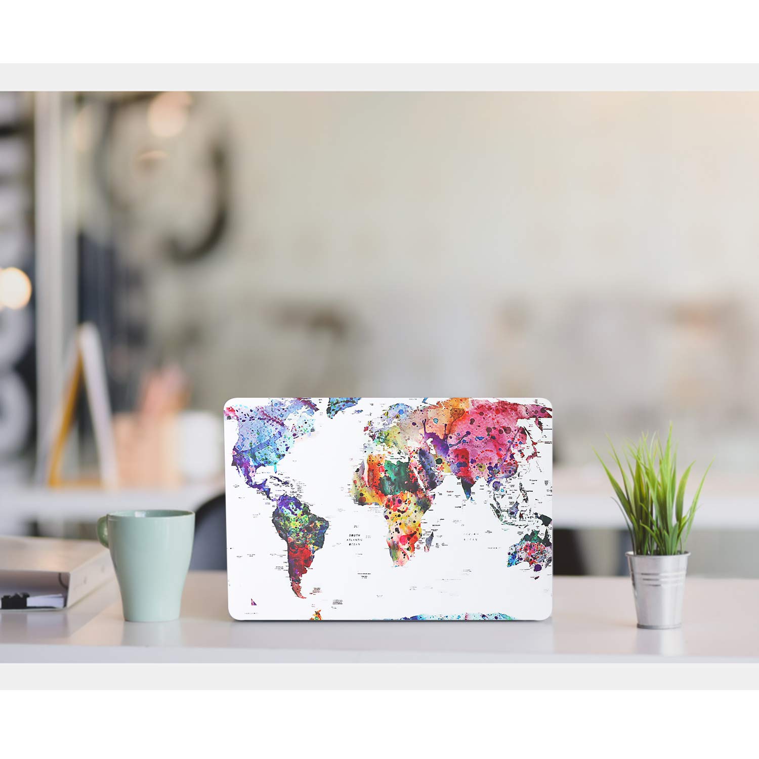 Case for MacBook Pro 14 inch Case 2025-2021 Release M4 A3112 A3185 A3401 M3 A2918 A2992 M2 A2779 M1 A2442 Pro Max, Classic Printed Plastic Hard Shell Cover & Keyboard Cover, Map — view 7