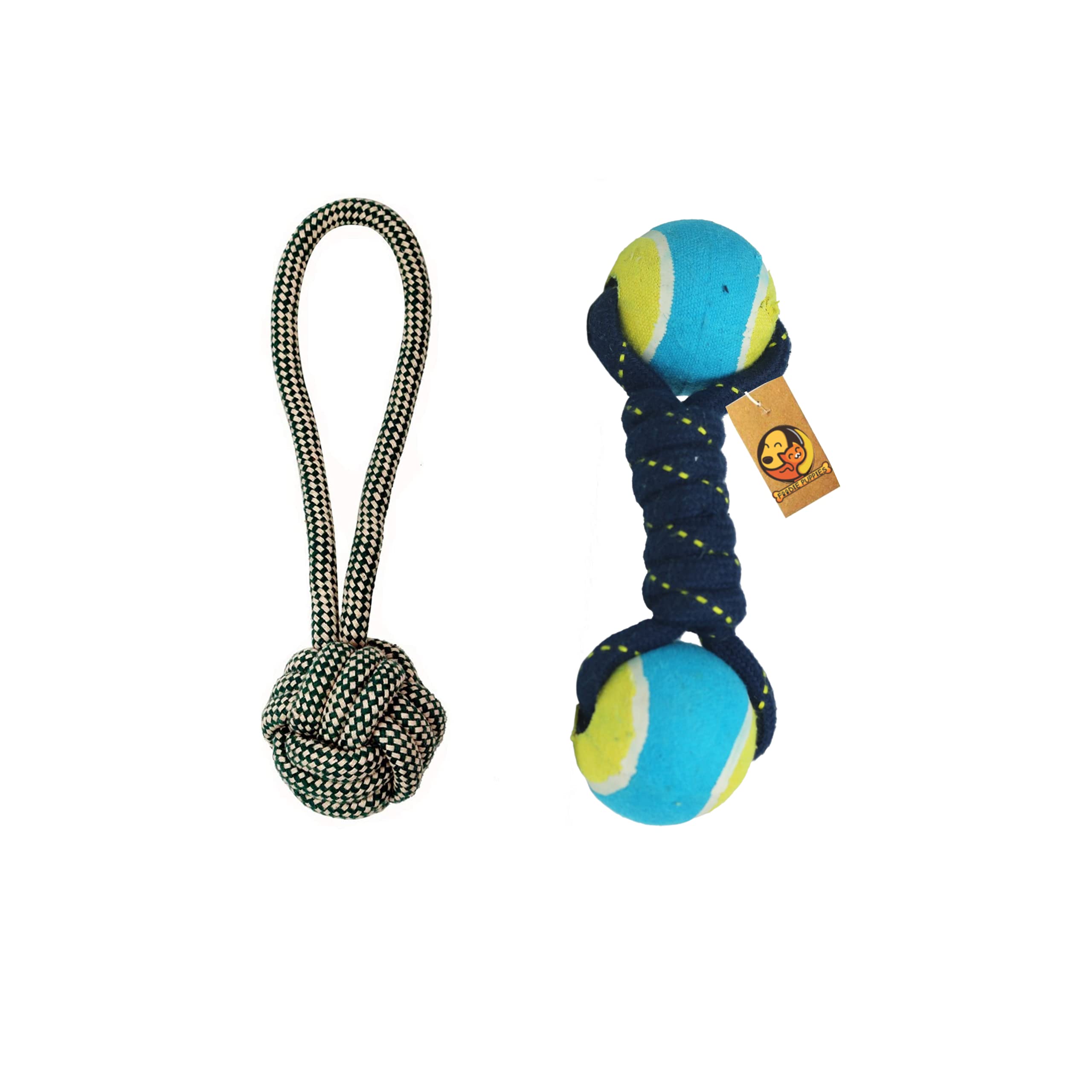 See full amazon price history chart for Foodie Puppies 2 Pcs Dog Chew Rope Toy Combo for Puppies and Small Dogs - (Dual Tennis + Handle Ball) | Chewing, Teething, and Training for Small Dogs and Puppies (Color May Vary) Foodie Puppies 2 Pcs Dog Chew Rope Toy Combo for Puppies and Small Dogs - (Dual Tennis + Handle Ball) | Chewing, Teething, and Training for Small Dogs and Puppies (Color May Vary) (B093SCCM5X) Amazon Price History, Amazon Price Tracker