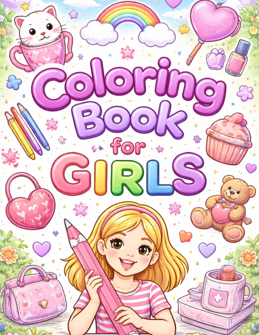 COLORING BOOK FOR GIRLS: Activities - worksheets