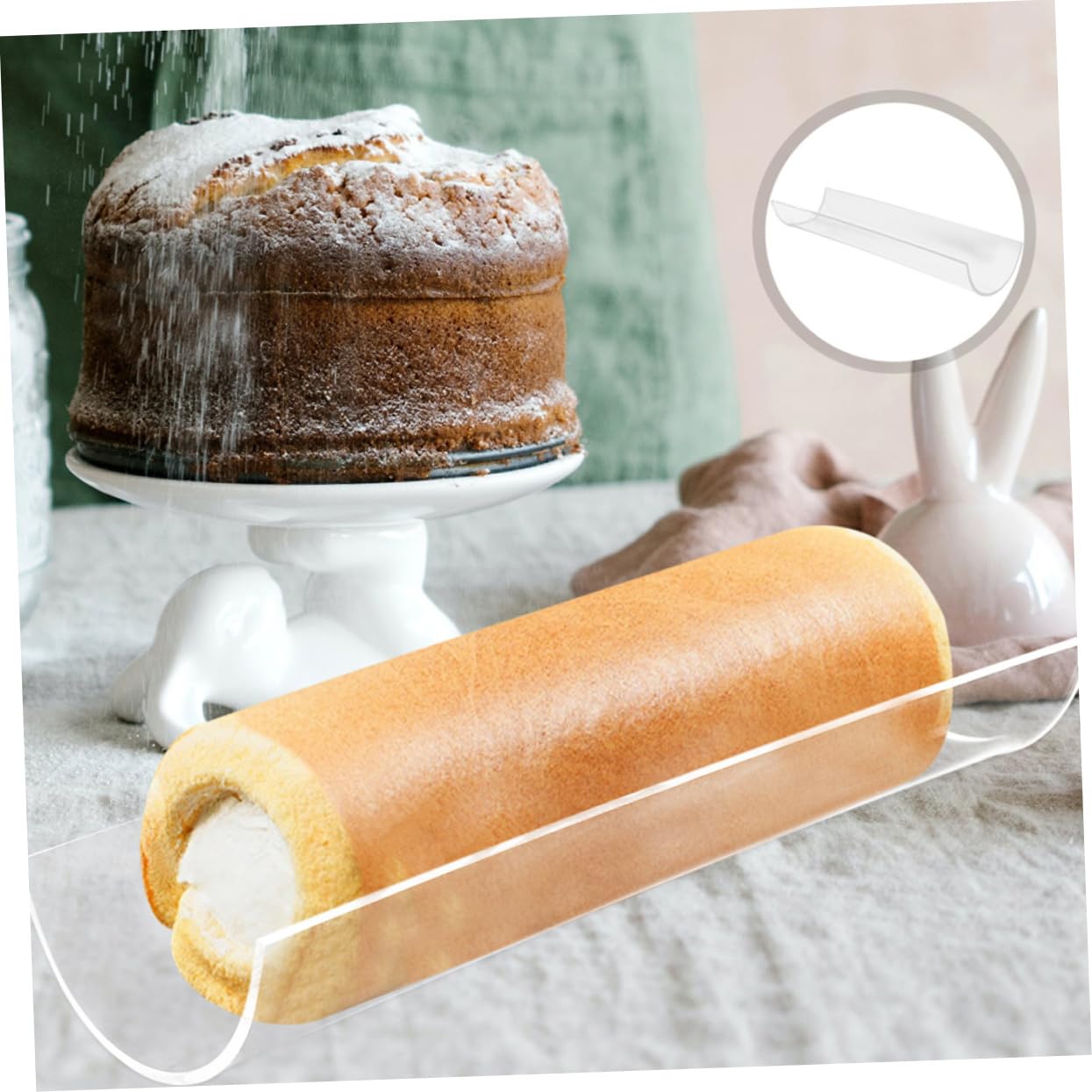 MAGICLULU Rouleau De 5 Pièces Support à gâteaux moule gateau roulé cuiseur accessoires patisserie ustensile de cuisson pâtisserie accessoires moule de cuisine moule à dessert Acrylique