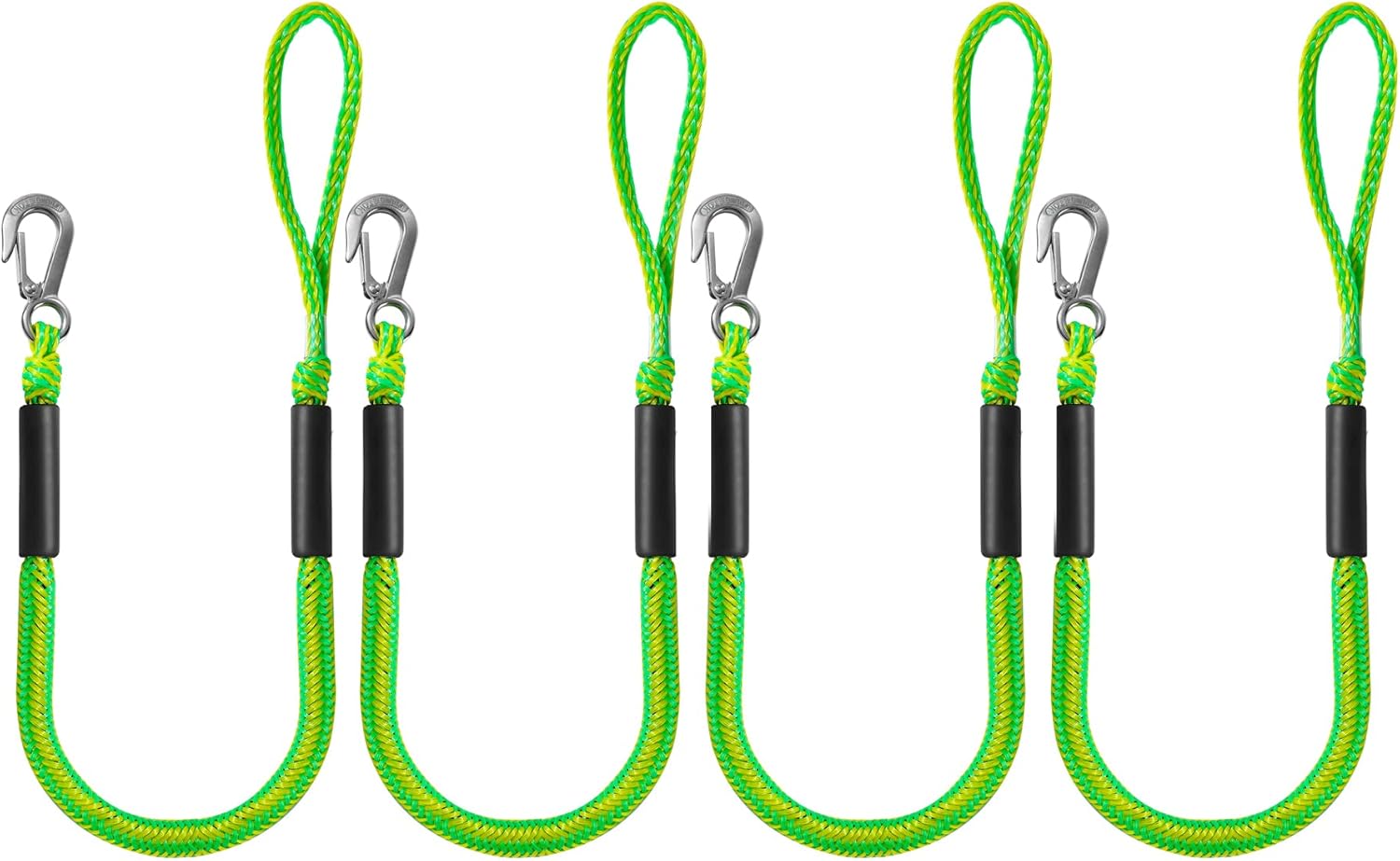 DockMoor Bungee Dock Lines for Boats Marine Mooring Lines Boat Rope for