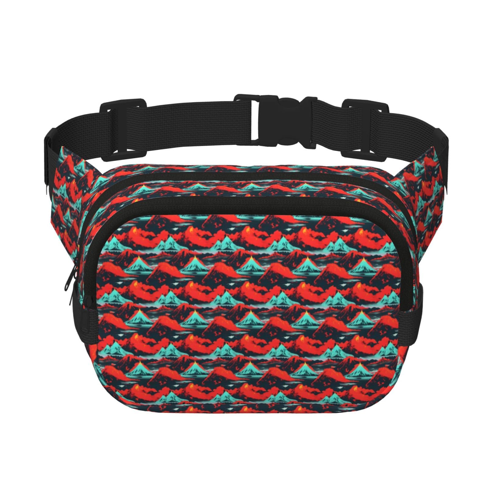 Sac banane carré résistant Volcano Bloom double couche pour voyage facile - 6