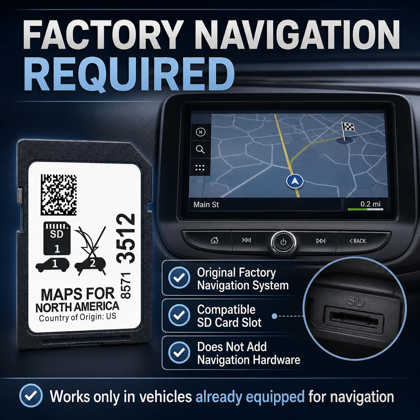 Amazon.com: 85713512 Navigation SD Card for Select Chevy, GMC