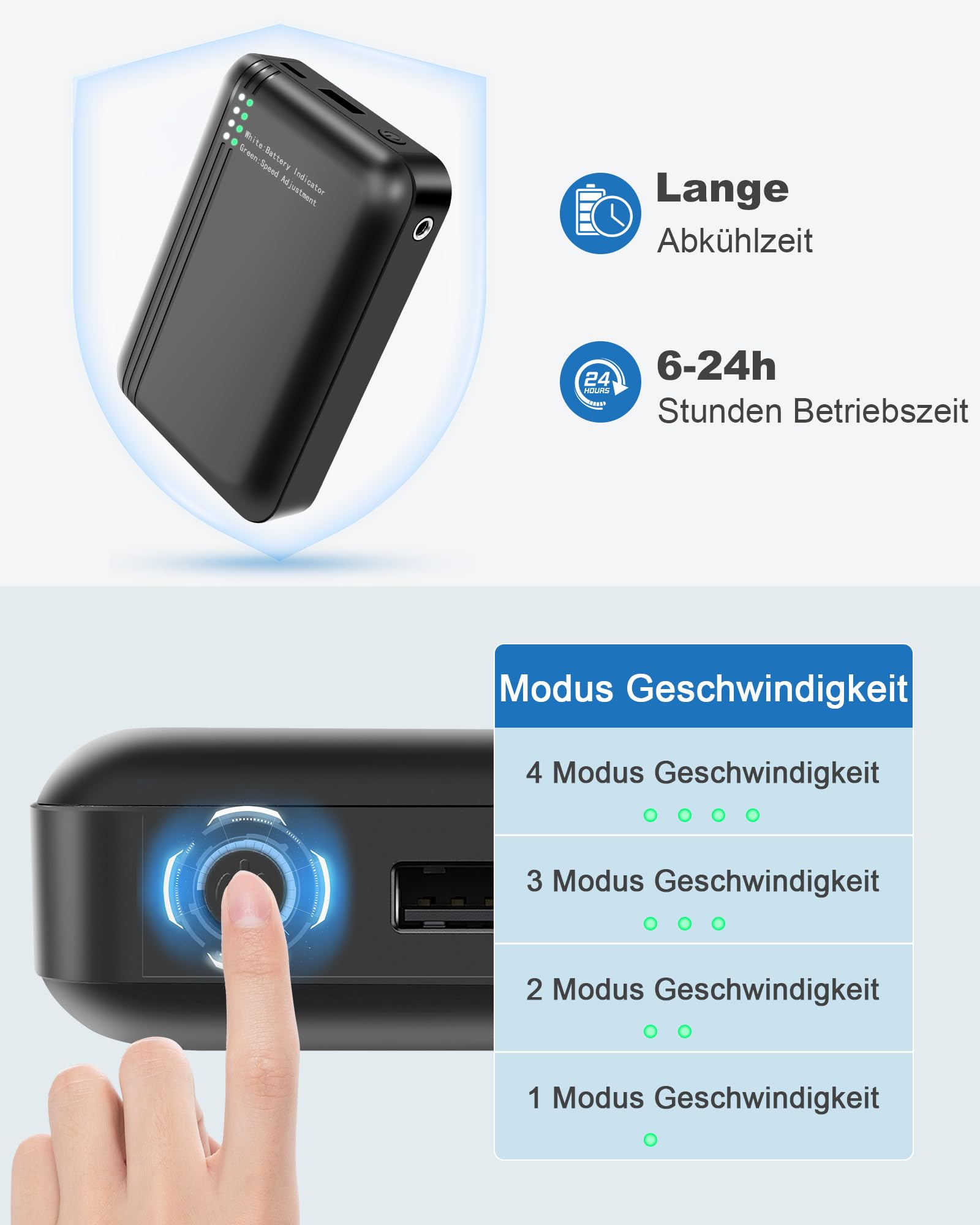 FERNIDA Chaleco refrigerante con batería de 10000 mAh de 7,4 V, chaleco de refrigeración eléctrico con 4 ventiladores para verano, clima caliente, ropa de refrigeración transpirable para hombres y