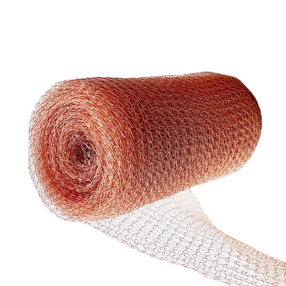 DARENYI Copper Mesh 6m/20ft Rodent Deterrent for Rat Proofing, Pure Copper Mesh Roll, Slug Repellent in Garden & Outdoors