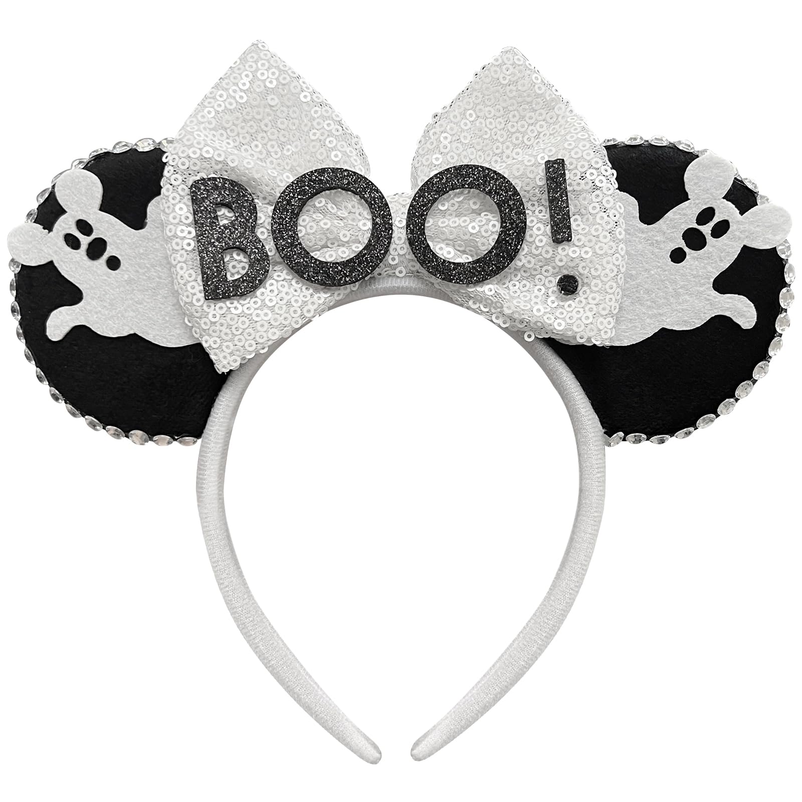 Costume Headwear Mouse Ears Headband for Women Girls Halloween Boo! Hair Hoop Hair Accessories