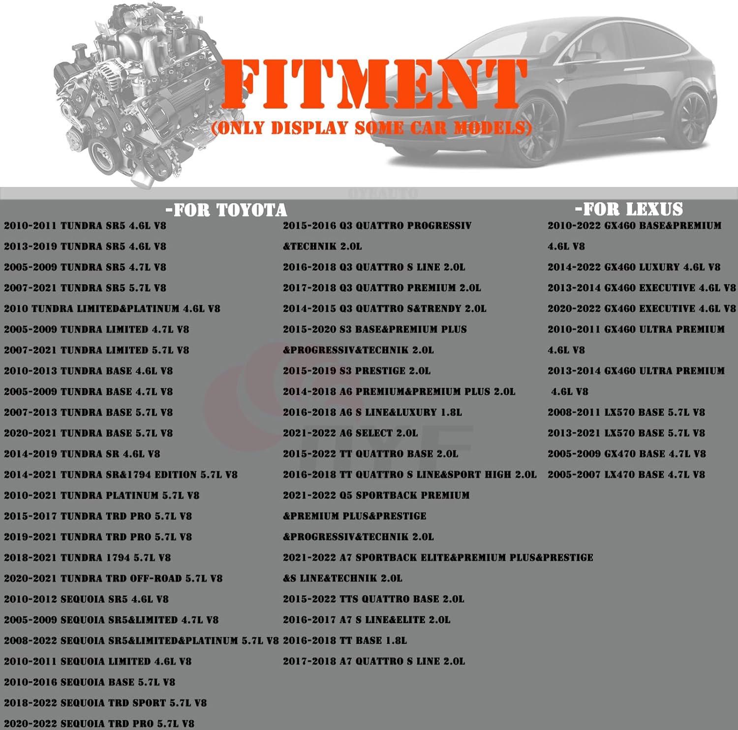Mass Air Flow Sensor Meter MAF 22204-0F030 Fit for Toyota Tundra,Sequoia,Tacoma,Prius,Land Cruiser,Prius Prime/AWD-e,4Runner,Corolla 2004-2022&Lexus GX460/470,LX470/570 2005-2022 1.8L 2.7L L4 5.7L V8
