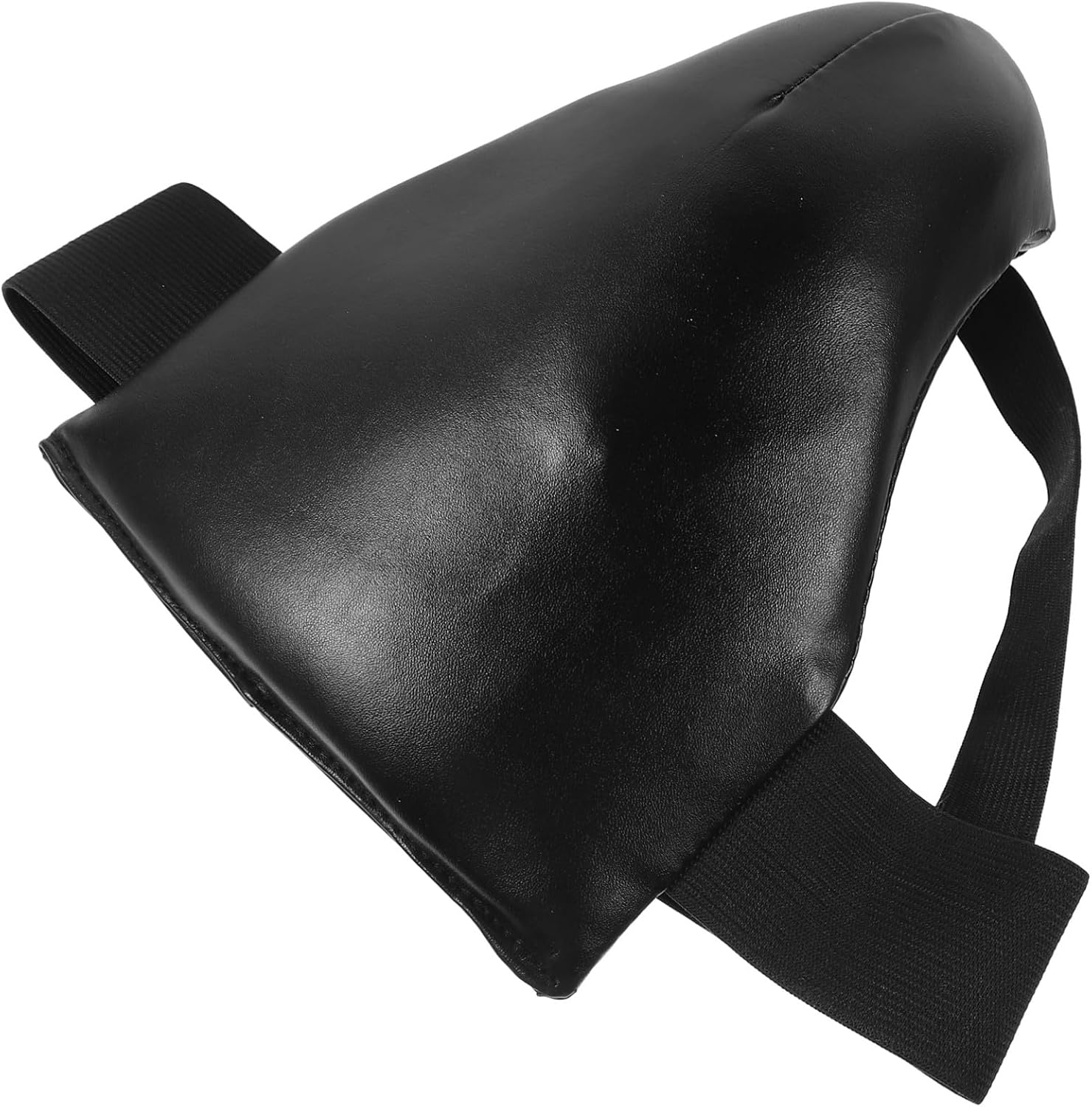 Holibanna Reusable Groin Protector and Crotch Guard for Martial Arts Taekwondo Boxing, Breathable Black L Size Adult and Youth Training Protective Gear