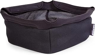 Childhome Evolu One.80° Cesta de almacenamiento de malla para silla alta 2 en 1 con giro de 180°, contenedor de almacenamiento, solución de almacenamiento, color negro