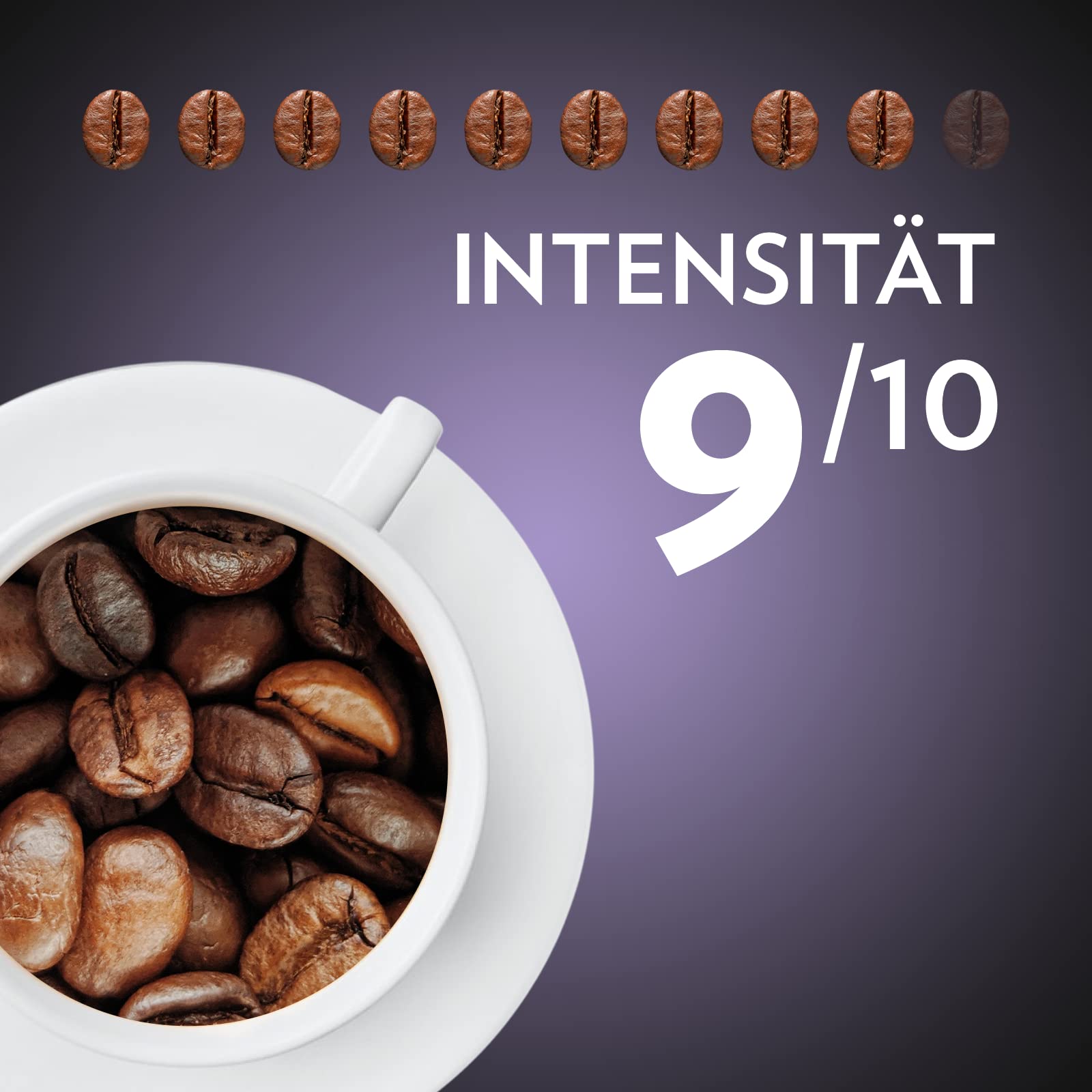 Lavazza, Espresso Barista Intenso, ganze Arabica und Robusta Kaffeebohnen, mit Kakao- und Holzaromen, für einen intensiven Kaffee, Intensität 9/10, mittlere Röstung, 1 kg Packung