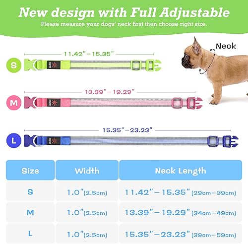 Miniatura 6 de YFbrite Collar de perro LED totalmente ajustable, collar de perro con luz completa iluminada, collar reflectante para perro que brilla en la