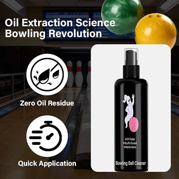 Spray Nettoyant Pour Boules De Bowling, Dégraissant, 120 Ml, Vernis Pour Boules De Bowling, Liquide Détachant, Avec Formule De Nettoyage En Profondeur, Pour Les Soirées De Ligue De Voyage En Salle De - 4
