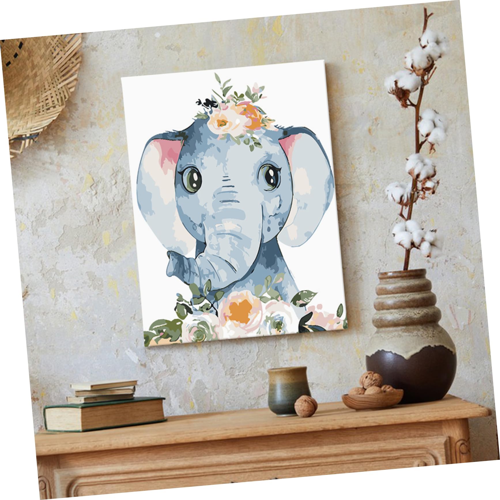SWOOMEY 1set Kit Di Pittura Per Numeri Per Ragazzo Ragazza e Principianti Completo Con Tela Framed e Forniture Per Dipingere Acrilici Inclusi