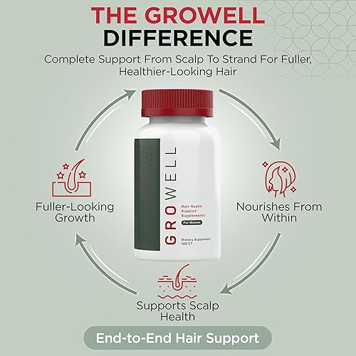 Miniatura 8 de Suplementos para el crecimiento del cabello para mujeres, clínicamente probados para una cobertura visiblemente más gruesa del cabello y el cuero
